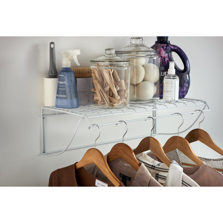 Laundry hanging online shelf